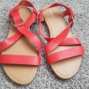Womens orange sandals